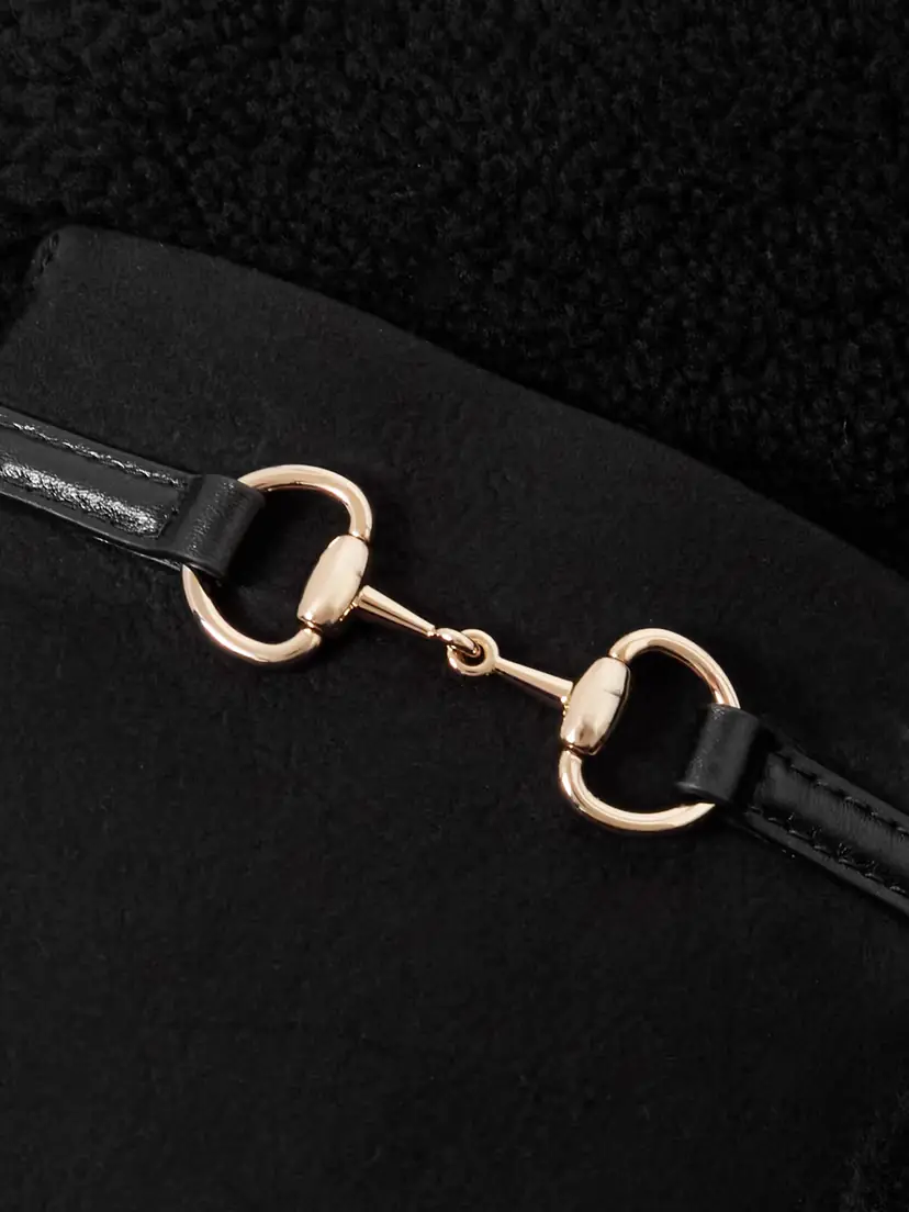 Gucci Cropped Horsebit-detailed Shearling Jacket | Thumbnail 4