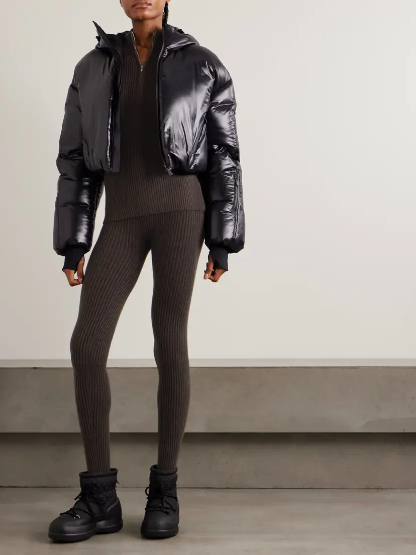 Arch4 Ella Ribbed Cashmere Half-zip Sweater And Leggings Ski Set | Thumbnail 2 Arch4 Ella Ribbed Cashmere Half-zip Sweater And Leggings Ski Set | Thumbnail 2
