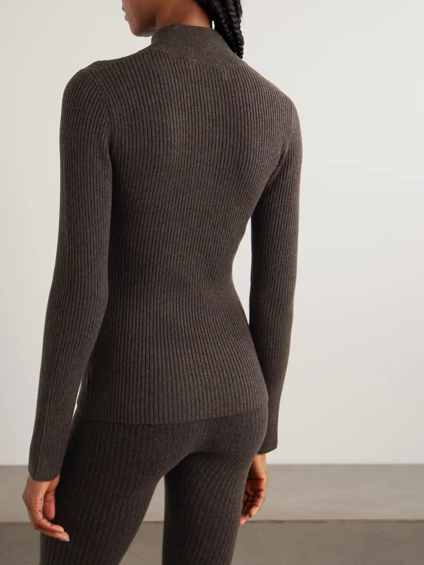 Arch4 Ella Ribbed Cashmere Half-zip Sweater And Leggings Ski Set | Thumbnail 4 Arch4 Ella Ribbed Cashmere Half-zip Sweater And Leggings Ski Set | Thumbnail 4