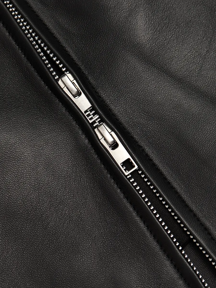 Vince Women's Leather Zip-Front Crop Jacket | Thumbnail 7