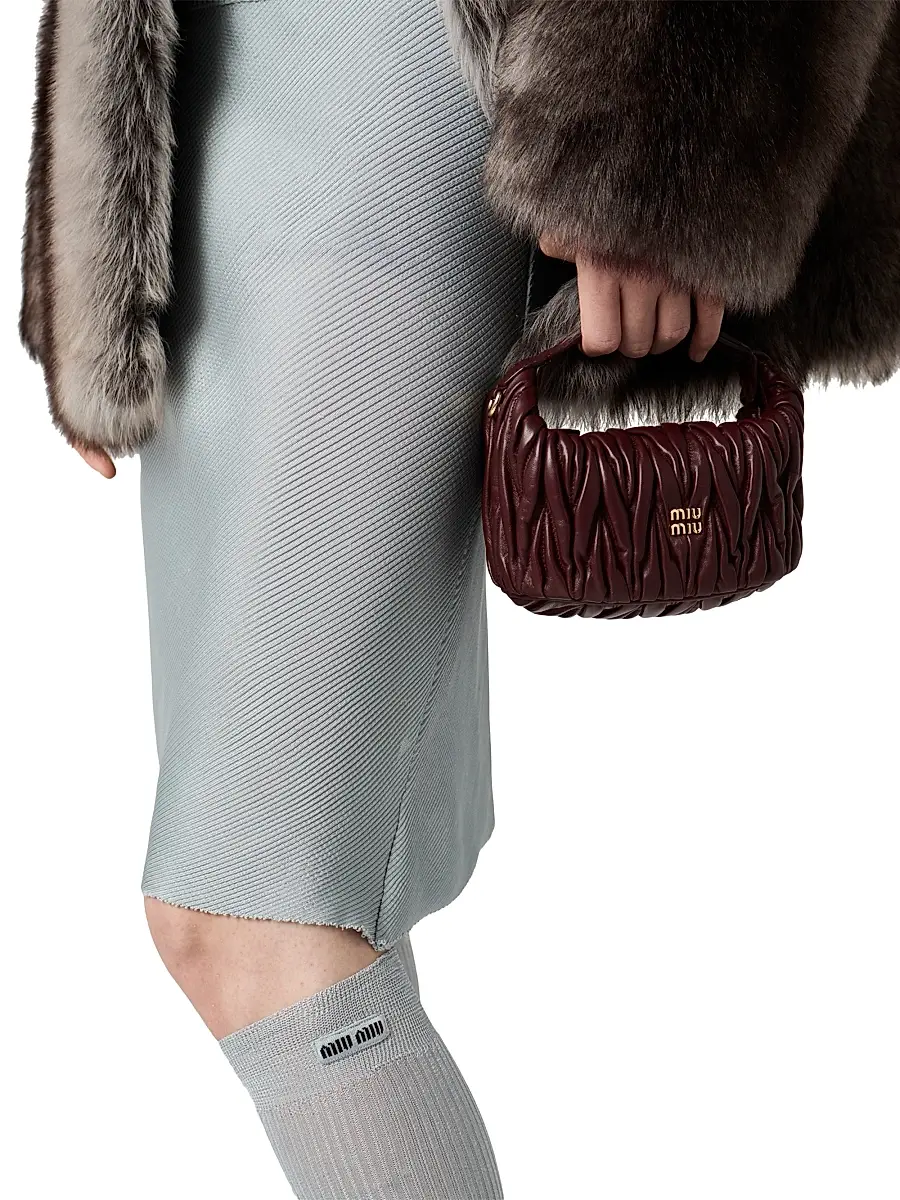 Miu Miu Women's Silk Mid-Length Skirt - Orange | Thumbnail 20