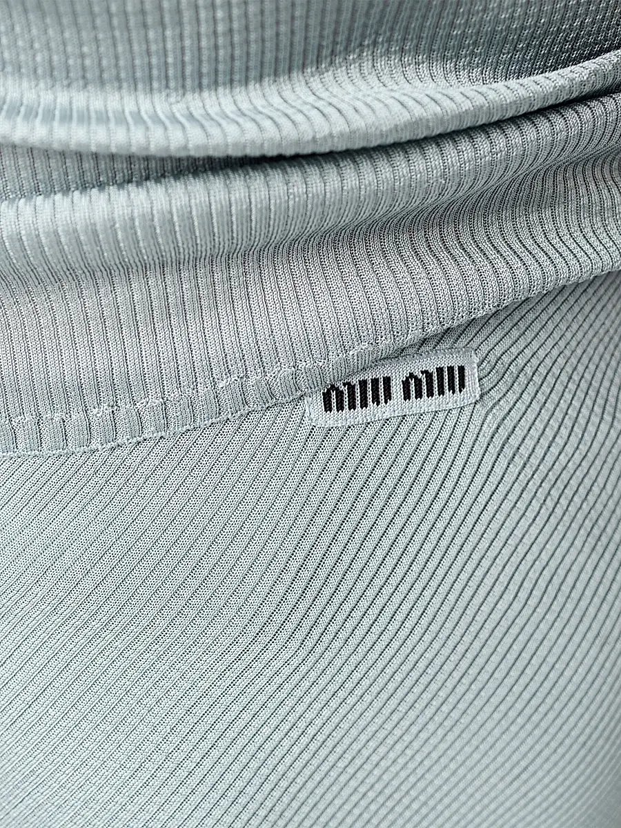 Miu Miu Women's Silk Mid-Length Skirt - Orange | Thumbnail 21