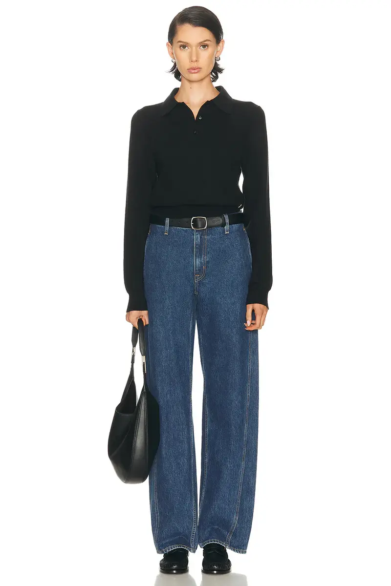SLVRLAKE Cassie Chino High Rise Wide Leg | Thumbnail 5 SLVRLAKE Cassie Chino High Rise Wide Leg | Thumbnail 5