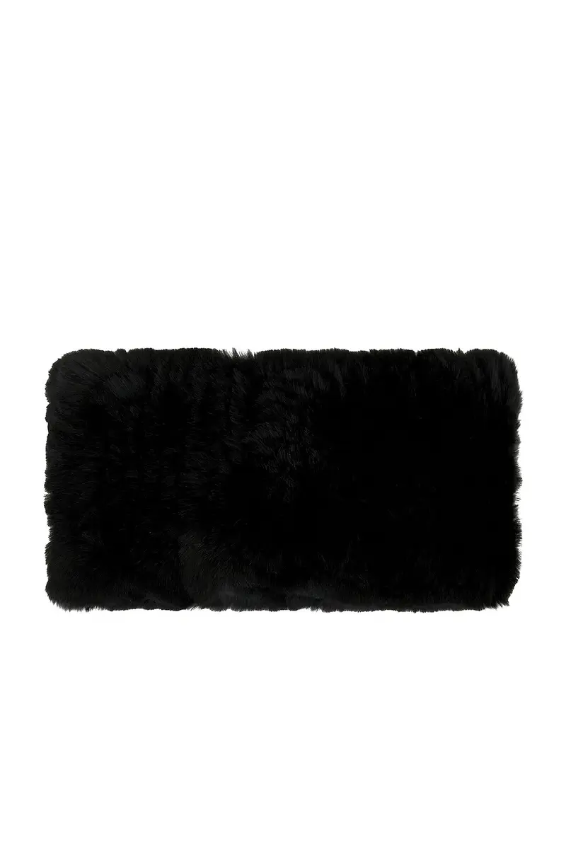 Yves Salomon Knitted Rex Rabbit Fur Headband | Thumbnail 2