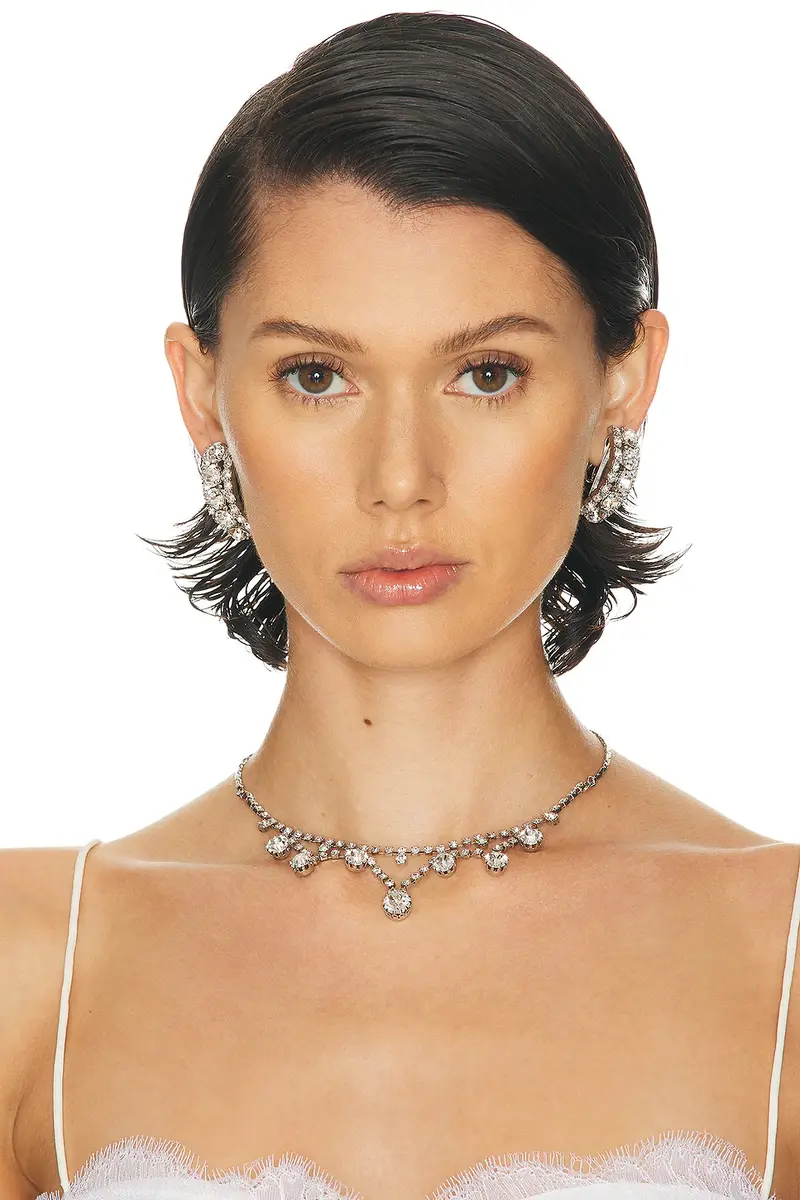 Alessandra Rich Crystal Necklace | Thumbnail 2 Alessandra Rich Crystal Necklace | Thumbnail 2