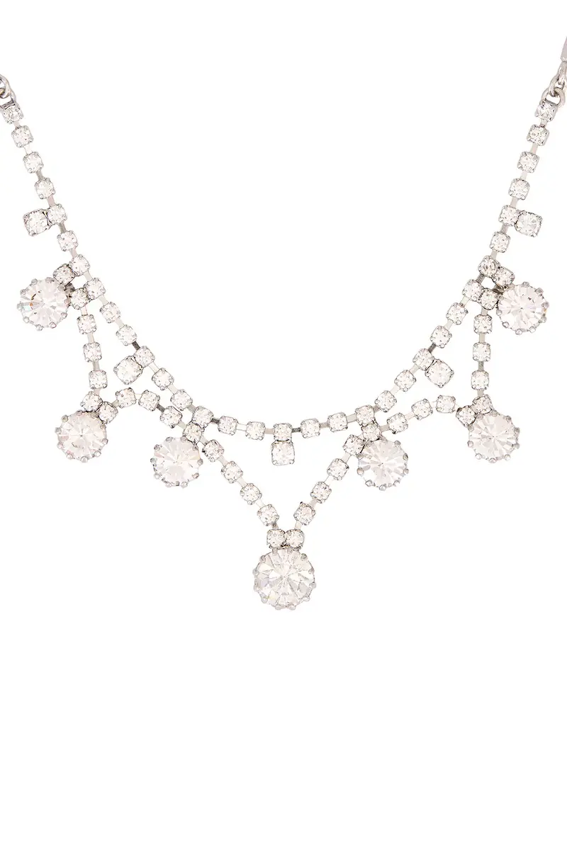 Alessandra Rich Crystal Necklace | Thumbnail 3 Alessandra Rich Crystal Necklace | Thumbnail 3