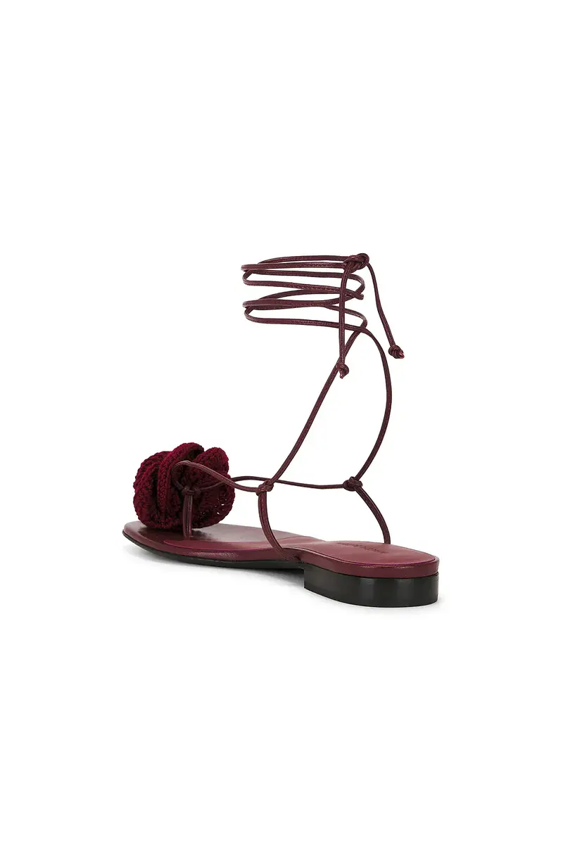 Magda Butrym Crochet Flower Flat Sandal | Thumbnail 3 Magda Butrym Crochet Flower Flat Sandal | Thumbnail 3