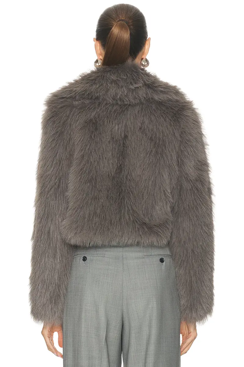 THE SEI Faux Fur Bomber Jacket | Thumbnail 3 THE SEI Faux Fur Bomber Jacket | Thumbnail 3