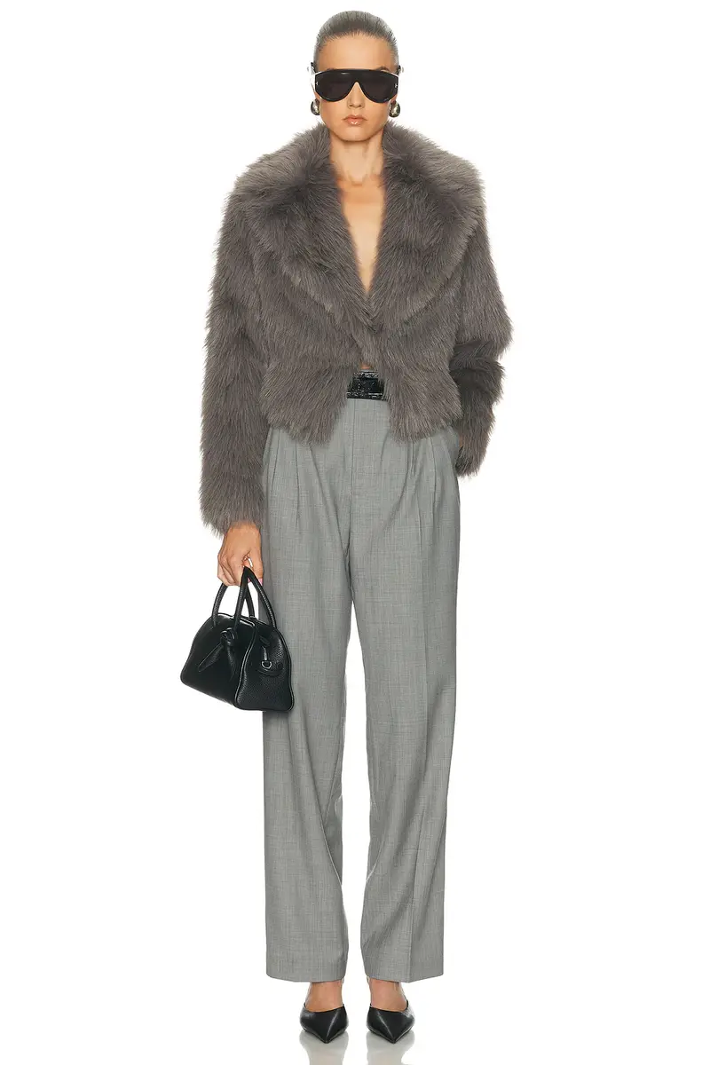 THE SEI Faux Fur Bomber Jacket | Thumbnail 4 THE SEI Faux Fur Bomber Jacket | Thumbnail 4