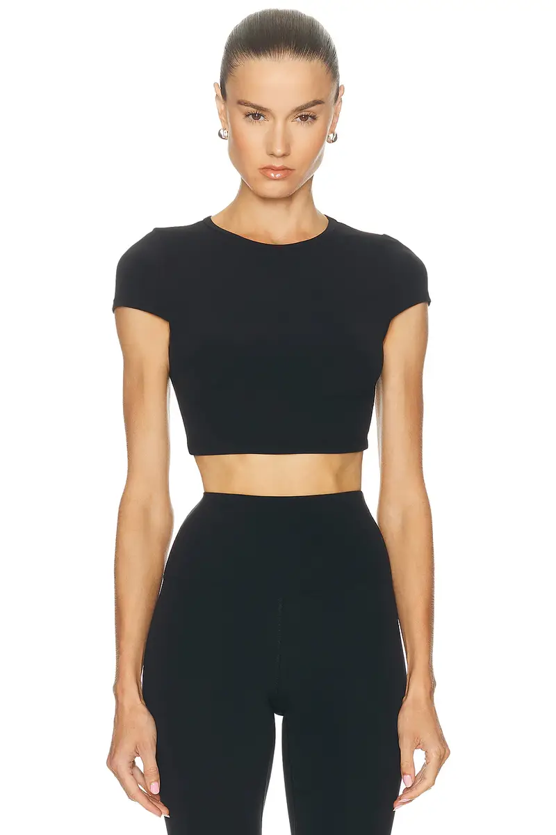 YEAR OF OURS Studio Cropped Active Tee | Image 1 YEAR OF OURS Studio Cropped Active Tee | Image 1
