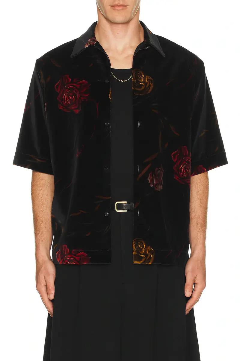 AMIRI Floral Velvet Camp Shirt | Thumbnail 3 AMIRI Floral Velvet Camp Shirt | Thumbnail 3