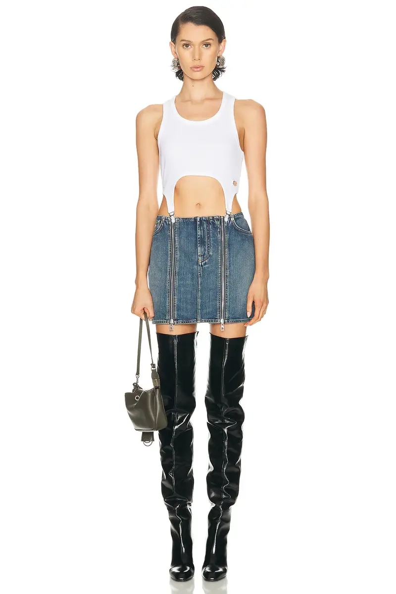 Jean Paul Gaultier Front Zipped Denim Mini Skirt | Thumbnail 5 Jean Paul Gaultier Front Zipped Denim Mini Skirt | Thumbnail 5