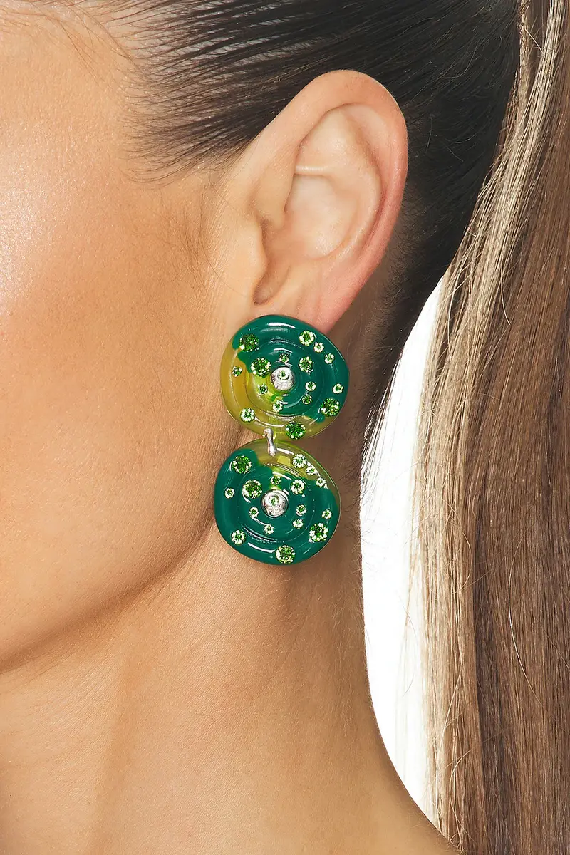 Fry Powers Sun Powers Crystal Drop Earrings | Thumbnail 2