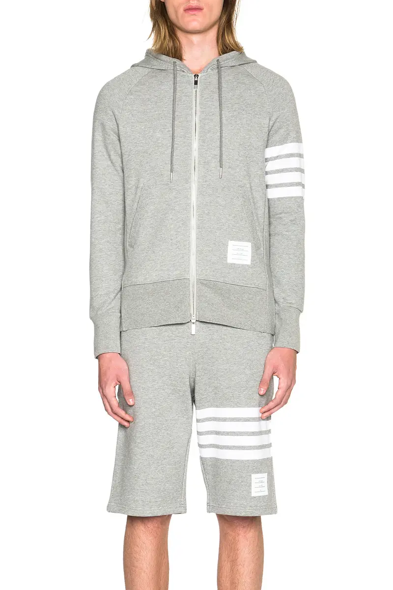 Thom Browne Engineered 4 Bar Zip Hoodie | Thumbnail 2 Thom Browne Engineered 4 Bar Zip Hoodie | Thumbnail 2