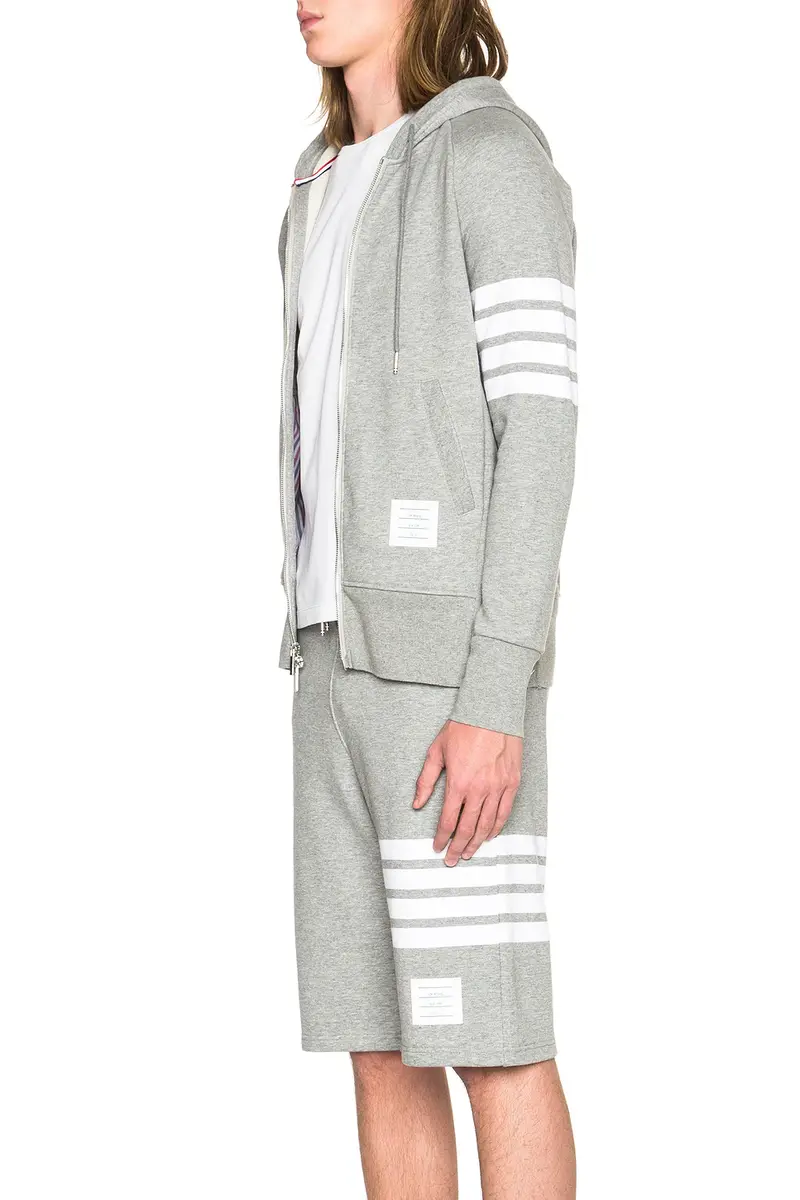 Thom Browne Engineered 4 Bar Zip Hoodie | Thumbnail 3 Thom Browne Engineered 4 Bar Zip Hoodie | Thumbnail 3