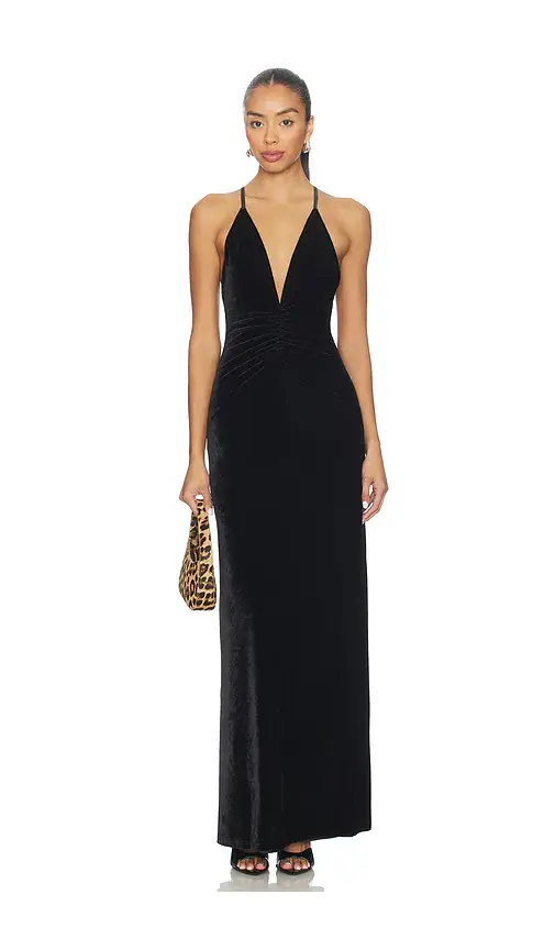 Tularosa Marilyn Velvet Gown | Image 1 Tularosa Marilyn Velvet Gown | Image 1