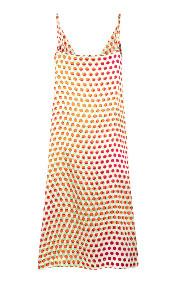 Dries Van Noten Daliya Polka-Dot Silk-Satin Midi Dress | Thumbnail 2 Dries Van Noten Daliya Polka-Dot Silk-Satin Midi Dress | Thumbnail 2