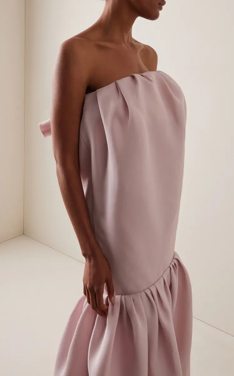 Balenciaga Silk Gazar Balloon Maxi Dress | Thumbnail 4