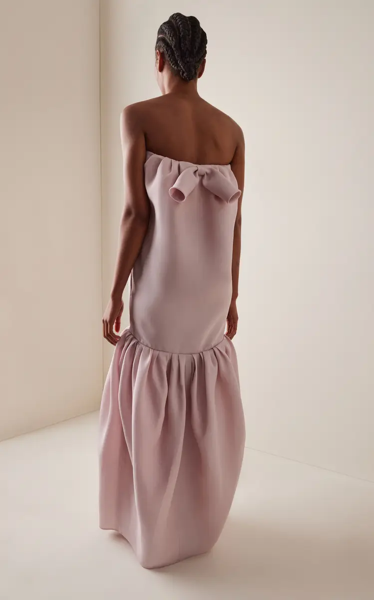 Balenciaga Silk Gazar Balloon Maxi Dress | Thumbnail 5