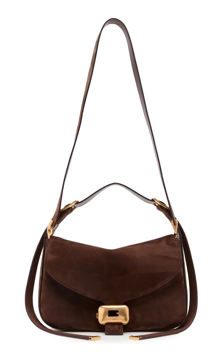 Balenciaga Clicca Medium Suede Shoulder Bag | Thumbnail 5