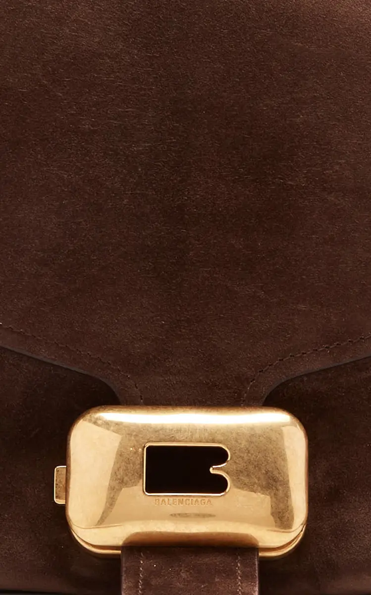 Balenciaga Clicca Medium Suede Shoulder Bag | Thumbnail 6