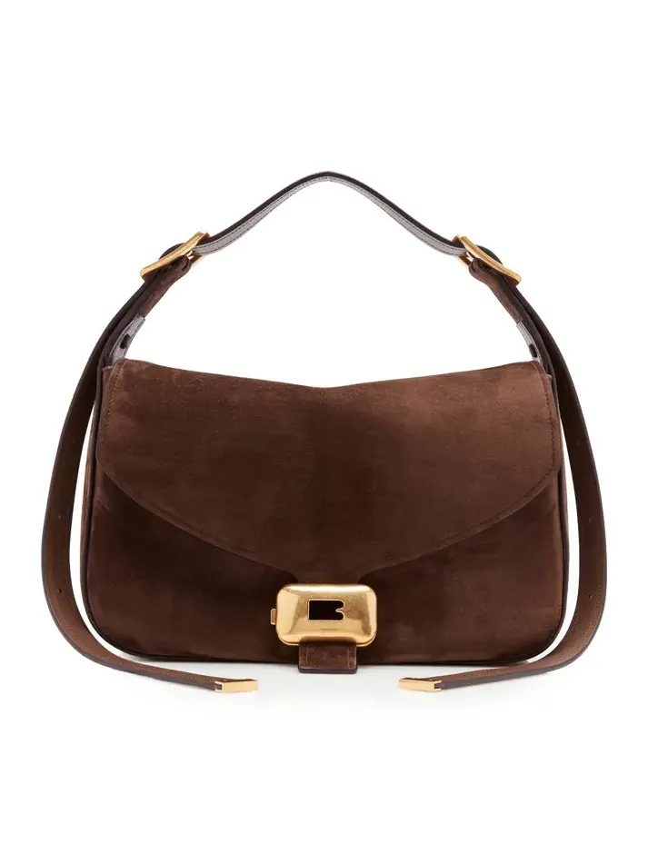 Clicca Medium Suede Shoulder Bag Clicca Medium Suede Shoulder Bag