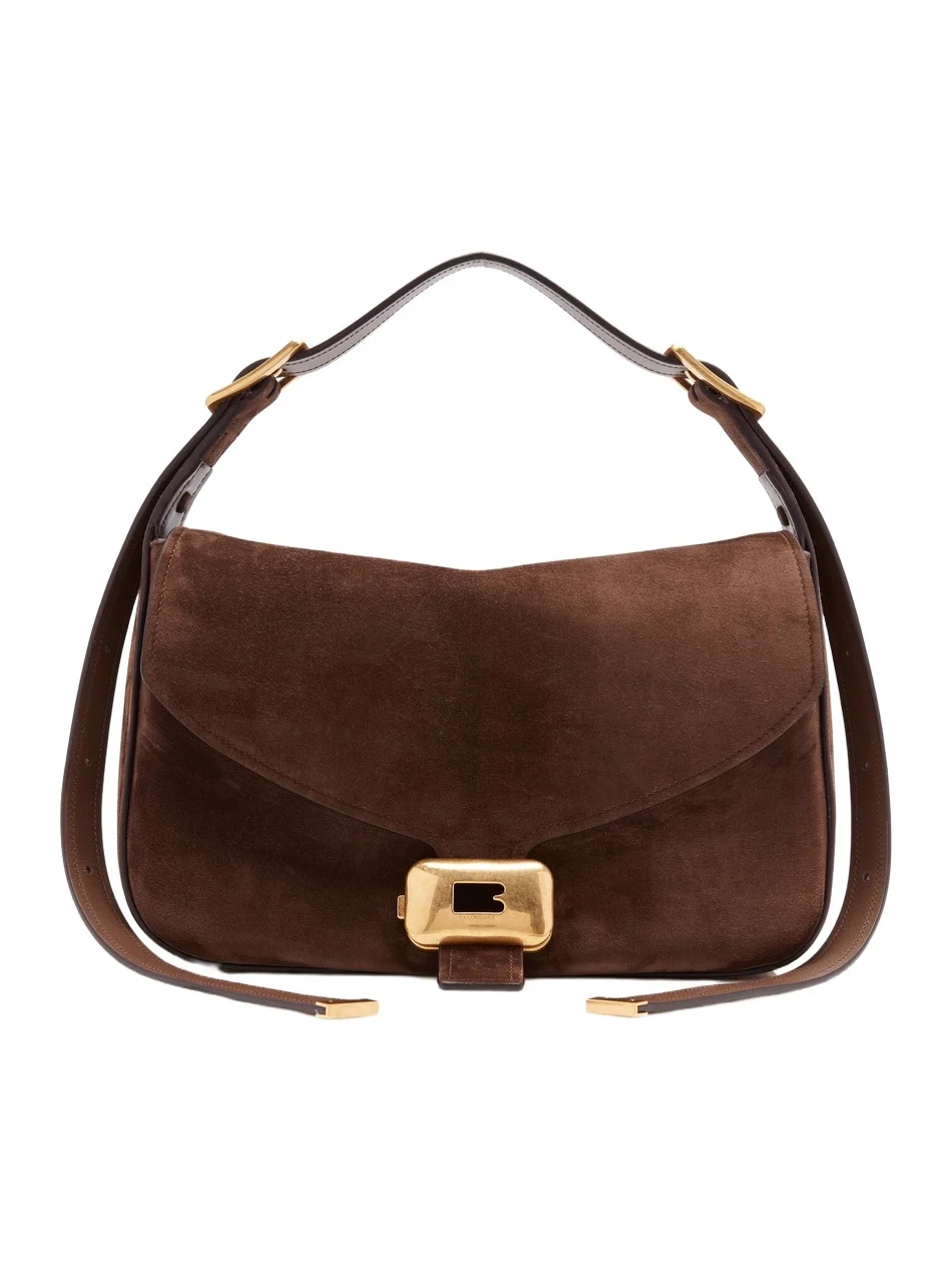 Clicca Medium Suede Shoulder Bag