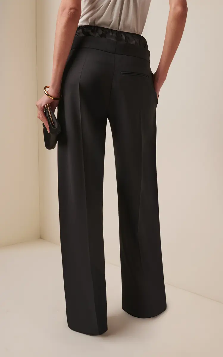 Victoria Beckham Moda Exclusive Sheer Panel Trousers | Thumbnail 4 Victoria Beckham Moda Exclusive Sheer Panel Trousers | Thumbnail 4