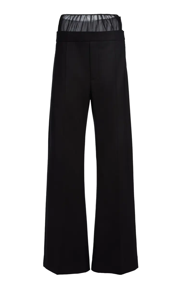 Victoria Beckham Moda Exclusive Sheer Panel Trousers