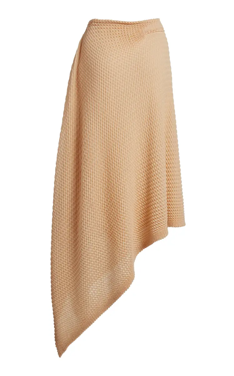 Victoria Beckham Draped Knit Strech-Cotton Midi Skirt | Thumbnail 6 Victoria Beckham Draped Knit Strech-Cotton Midi Skirt | Thumbnail 6