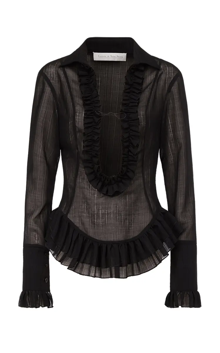 Ludovic de Saint Sernin Duchesse Plunging Neckline Top | Image 1 Ludovic de Saint Sernin Duchesse Plunging Neckline Top | Image 1