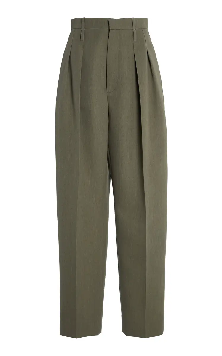 Bottega Veneta Wool Melange Toile Wide-Leg Pants | Thumbnail 6 Bottega Veneta Wool Melange Toile Wide-Leg Pants | Thumbnail 6