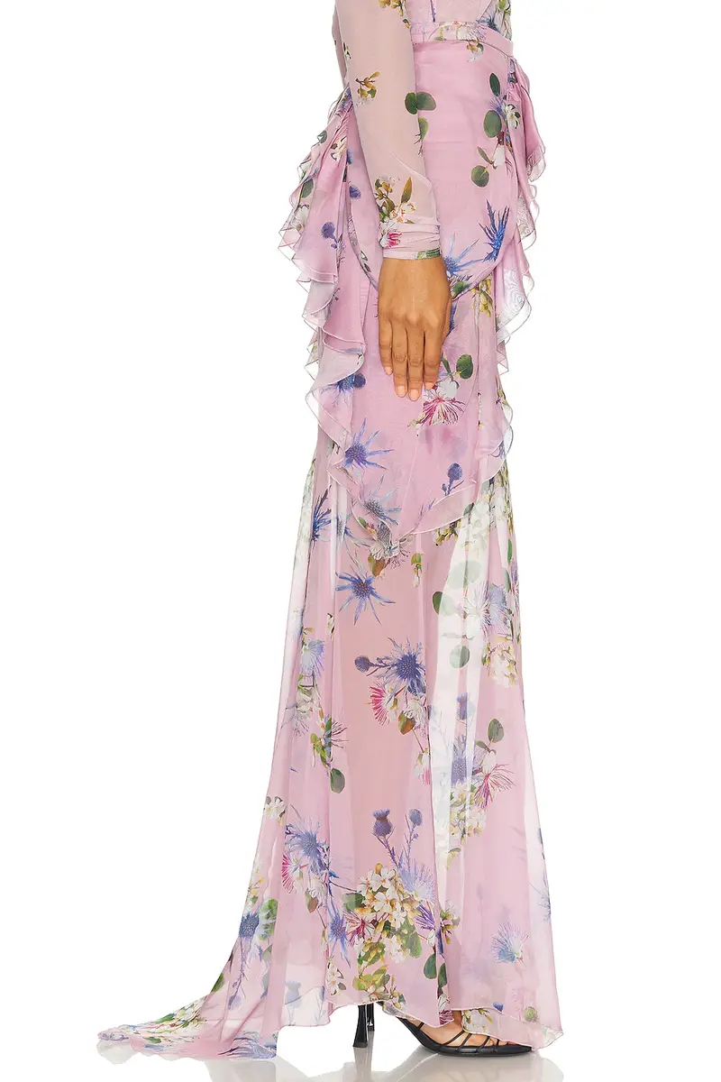 BLUMARINE Chiffon Sheer Skirt | Thumbnail 2