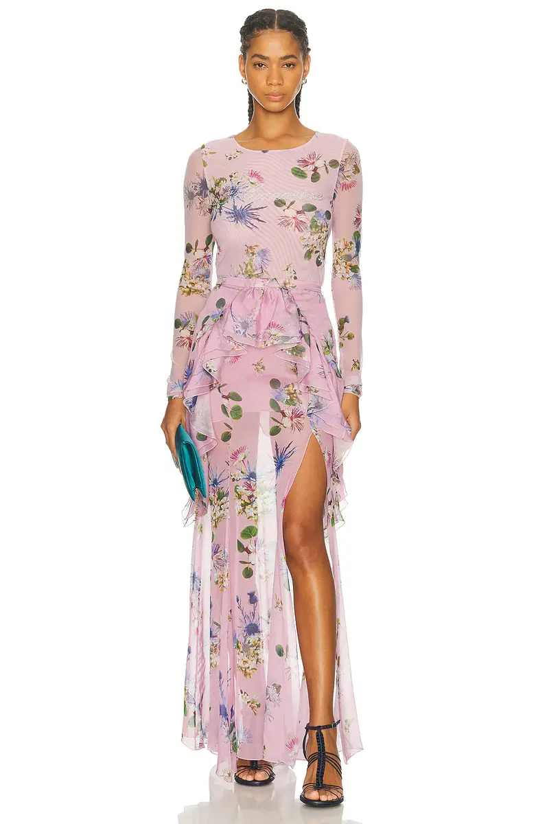 BLUMARINE Chiffon Sheer Skirt | Thumbnail 5