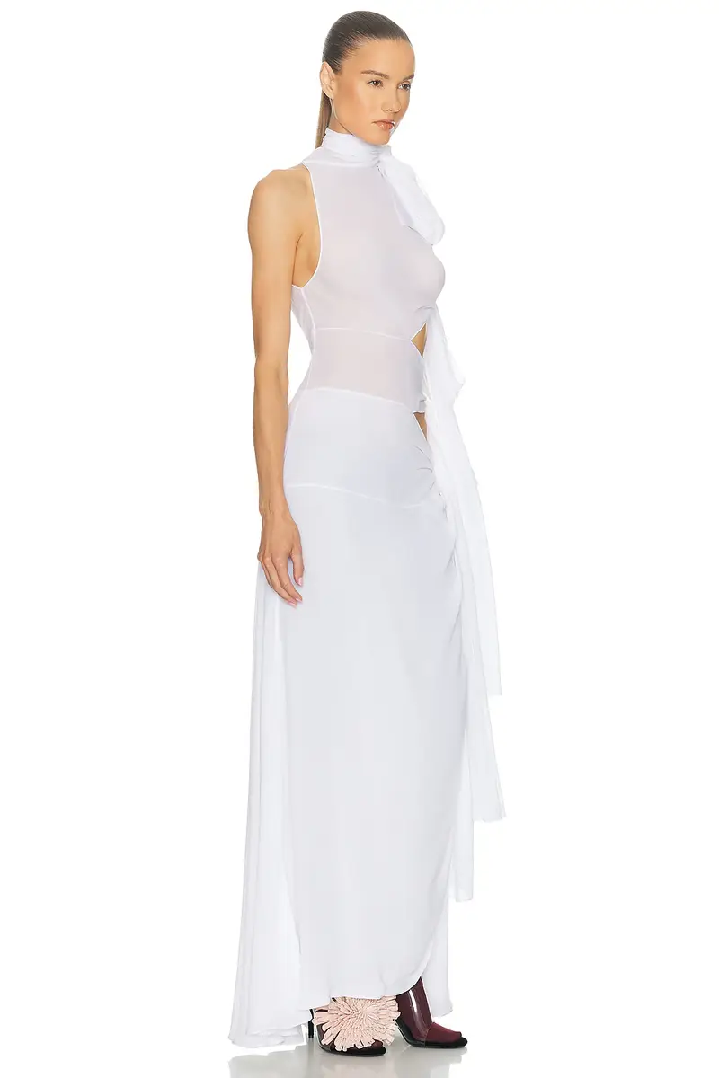 ALAÏA ALAIA Bow Asymmetric Dress | Thumbnail 2 ALAÏA ALAIA Bow Asymmetric Dress | Thumbnail 2