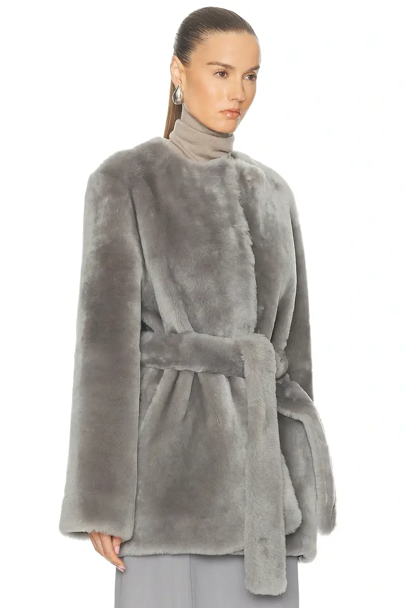 TOTEME Plush Shearling Jacket | Thumbnail 2 TOTEME Plush Shearling Jacket | Thumbnail 2