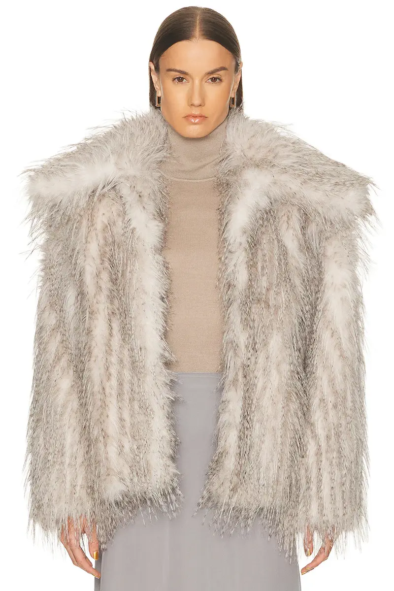 Aknvas Dagmar Short Faux Fur Coat | Thumbnail 2 Aknvas Dagmar Short Faux Fur Coat | Thumbnail 2