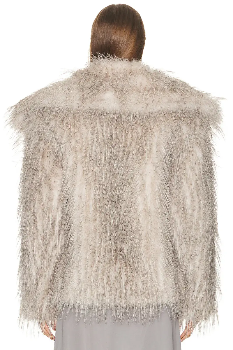 Aknvas Dagmar Short Faux Fur Coat | Thumbnail 4 Aknvas Dagmar Short Faux Fur Coat | Thumbnail 4