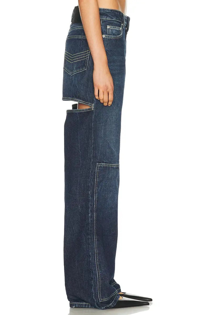 Jean Paul Gaultier Workwear Detail Back Cutout Denim Trouser | Thumbnail 4 Jean Paul Gaultier Workwear Detail Back Cutout Denim Trouser | Thumbnail 4