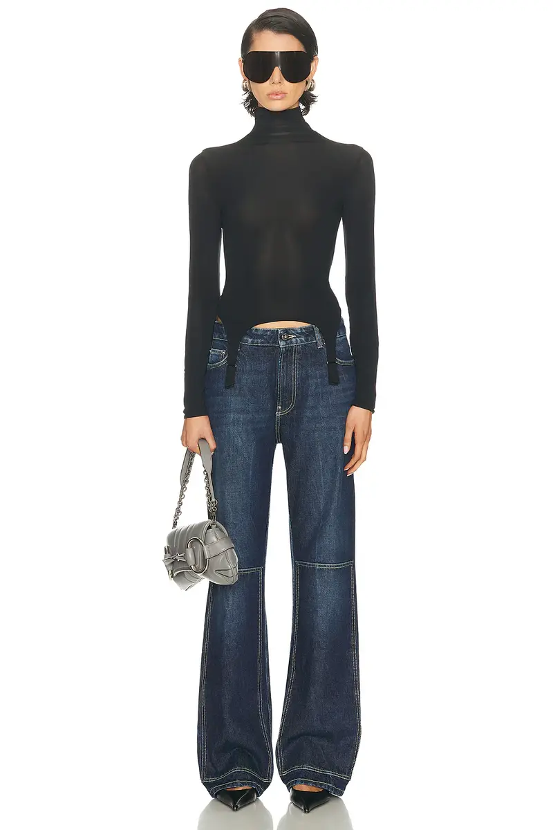 Jean Paul Gaultier Workwear Detail Back Cutout Denim Trouser | Thumbnail 6 Jean Paul Gaultier Workwear Detail Back Cutout Denim Trouser | Thumbnail 6
