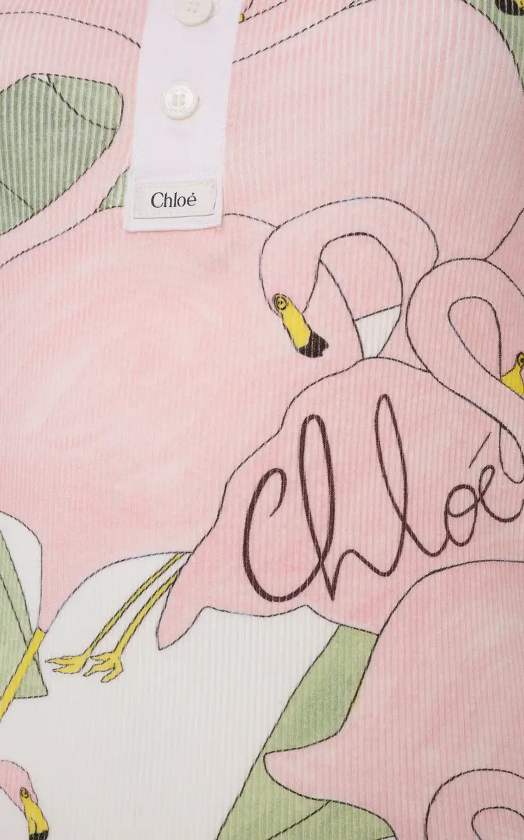 Chloé Printed Cotton-Jersey Top | Thumbnail 5 Chloé Printed Cotton-Jersey Top | Thumbnail 5