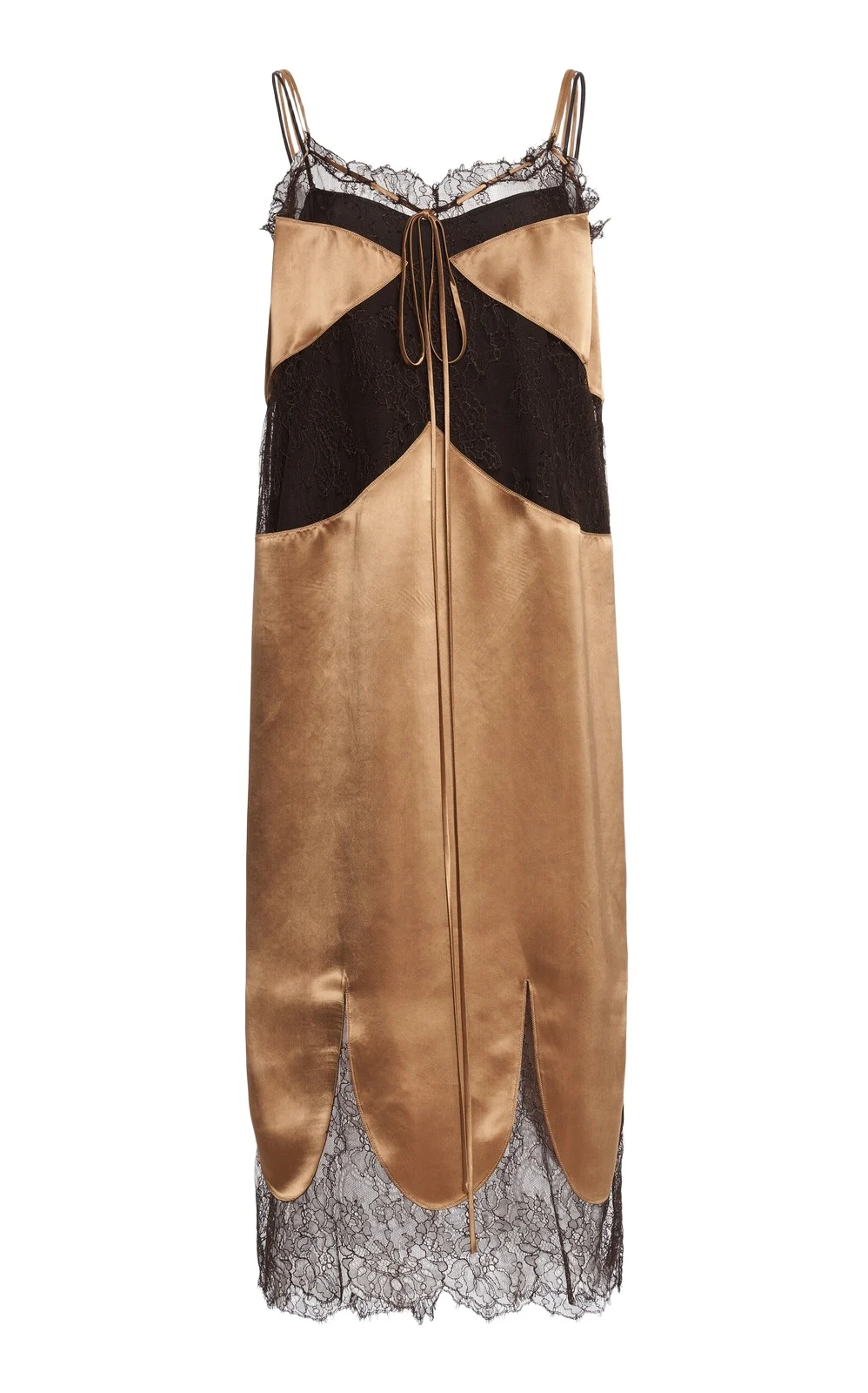 Lace-Trimmed Midi Dress Lace-Trimmed Midi Dress