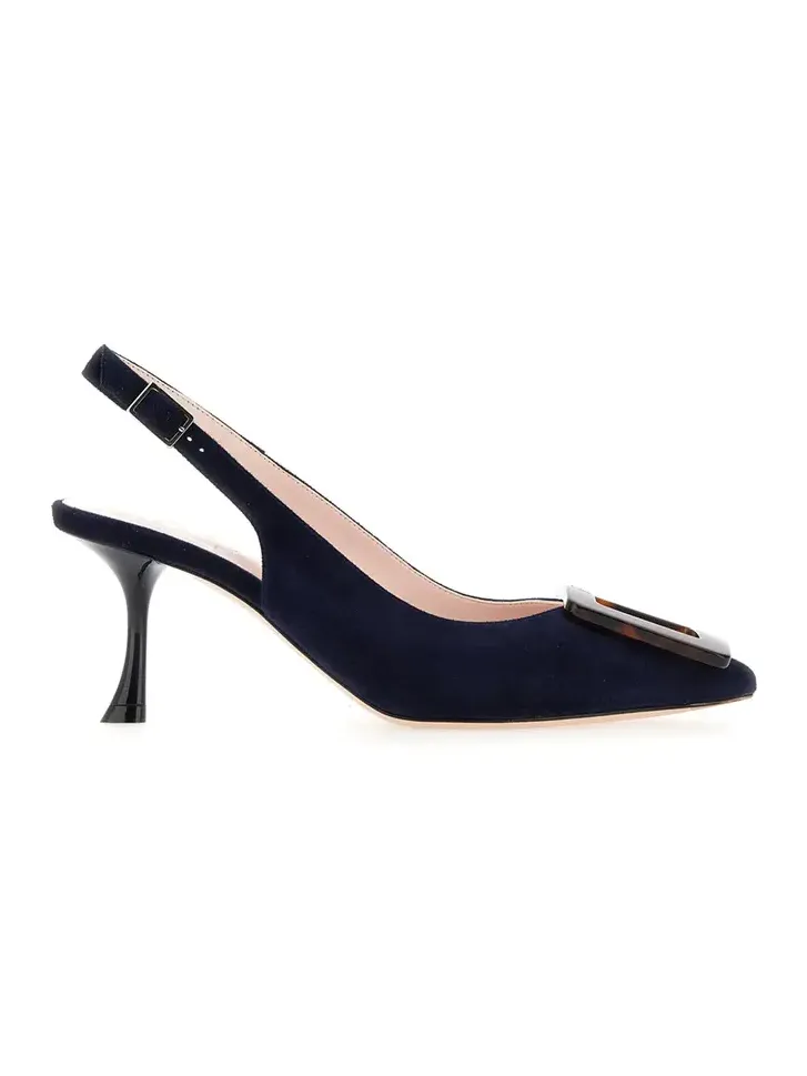 Viv' In The City Suede Slingback Pumps Viv' In The City Suede Slingback Pumps