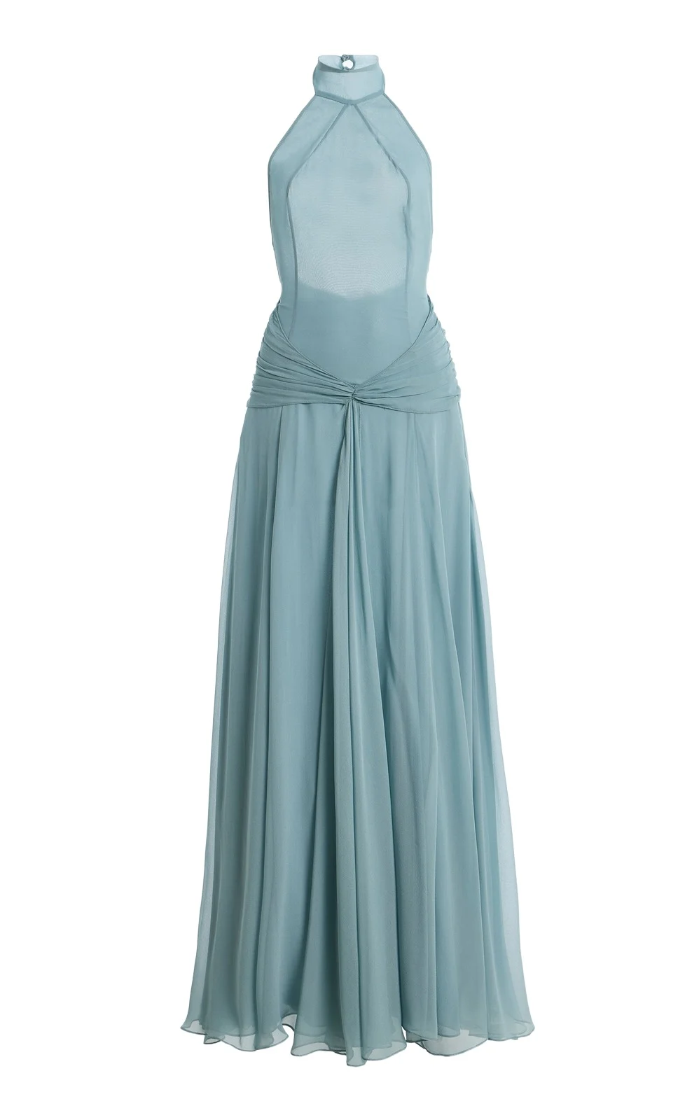 The New Arrivals Ilkyaz Ozel Exclusive Halo Sheer Silk Gown