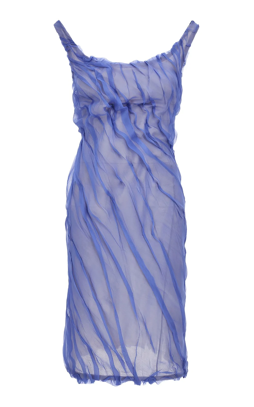 Draped Silk-Chiffon Midi Dress Draped Silk-Chiffon Midi Dress