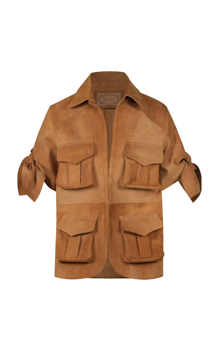 Johanna Ortiz Explorer Leather Shirt Jacket | Image 1 Johanna Ortiz Explorer Leather Shirt Jacket | Image 1