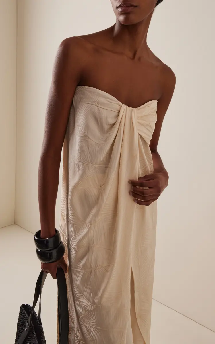 Johanna Ortiz Graceful Satin-Jacquard Longline Top | Thumbnail 4 Johanna Ortiz Graceful Satin-Jacquard Longline Top | Thumbnail 4