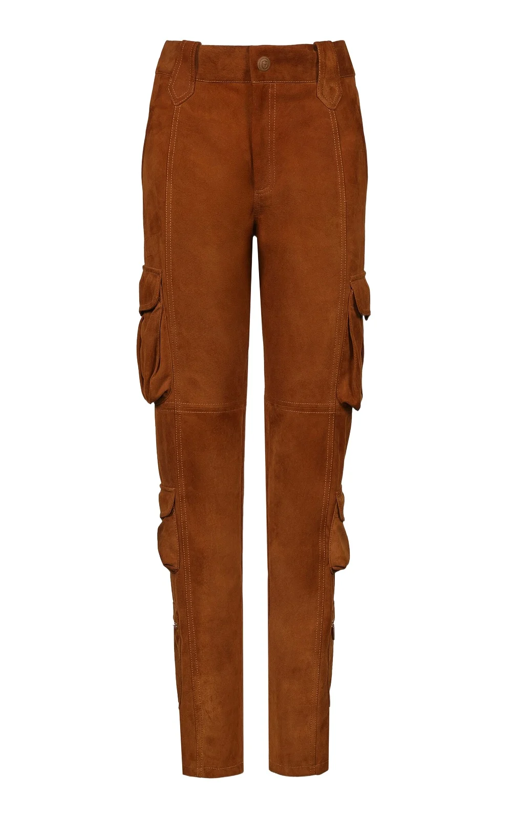 Johanna Ortiz Leather Safari Cartography Pants