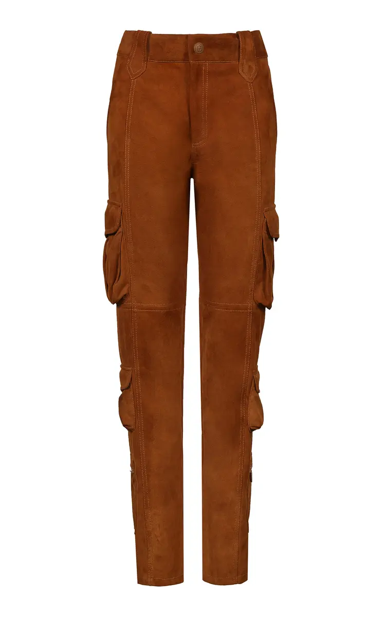 Johanna Ortiz Leather Safari Cartography Pants