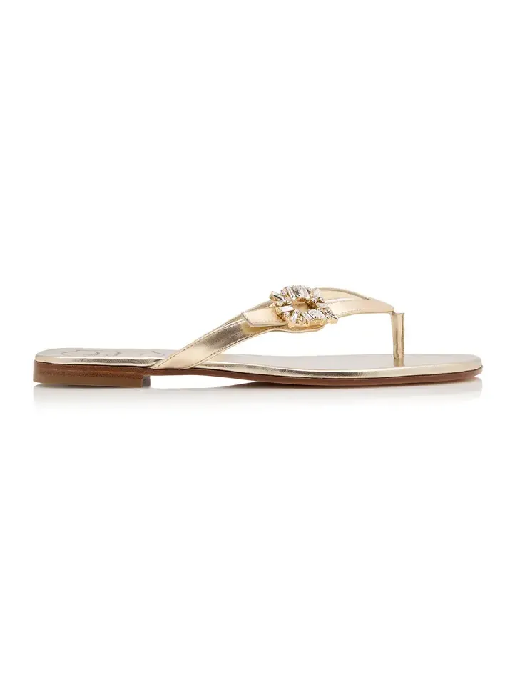 Crystal Leather Sandals Crystal Leather Sandals